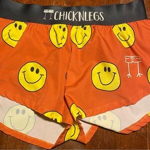 Chicknleg shorts size small  smiley faces (XC SHORTS)